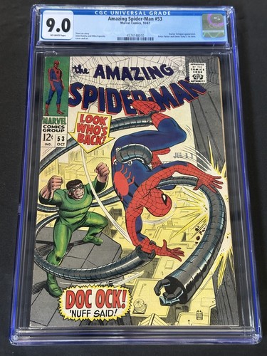 Amazing Spider-Man #53 Marvel Comics 1967 Stan Lee CGC 9.0