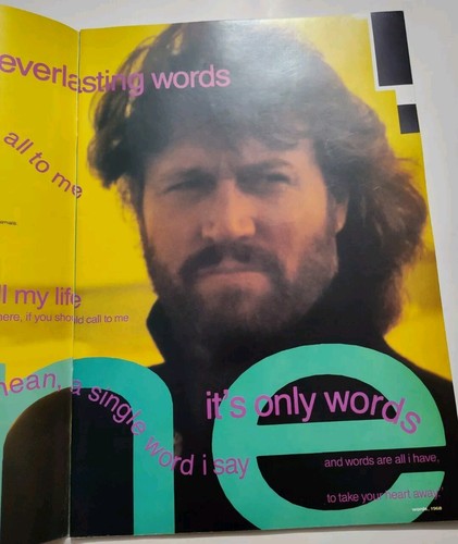 BEE GEES 1989 ONE FOR ALL Tour Concert Program Tour Book Vintage Souvenir - Picture 3 of 3
