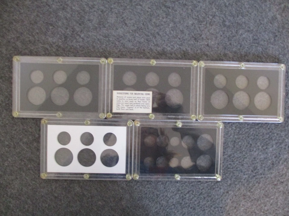 NOS 1957-60-61-62-63 UNITED STATES "CAPITAL" PROOF COIN (CASES ONLY) SET of (5) - Image 2 of 4