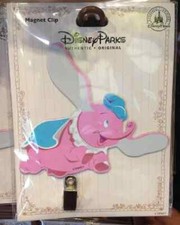 Disney Parks Flying Pink Dumbo Magnet with Clip Magnet Clip NEW