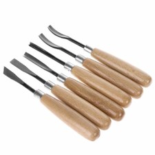 Hand Carving Wood Chisels For Lather Woodcut Working Tools 6pcs set Hanswork