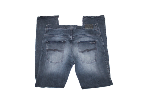 Nudie Jeans Dark Wash Thin Finn Deep dark Organic Cotton Thin Finn Size 36 x 33 - Picture 2 of 8