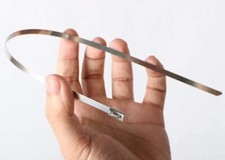 Pack of 100 pcs of 200mm x 4.6mm Stainless Steel 304 Ball Lock Cable Ties