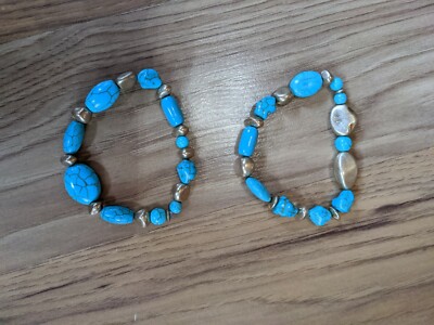 Lot Of 2 Turquoise Bracelets