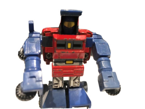 1980s TONKA GOBOTS MR-18 GUARDIAN TRANSFORMER FIGURE RED BLUE DIECAST - Picture 2 of 7
