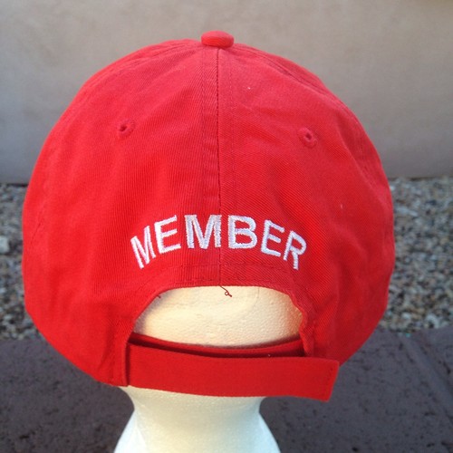 Disney Vacation Club Member Hat Baseball Cap Red Tropical Island Adjustable DVC - Picture 5 of 10