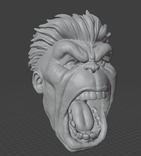 Ferocious Hulk 1/12 Cabeza Solo Leyendas Marvel Seleccionar Sin Pintar - Imagen 1 de 2