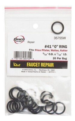 Danco 35755W Durable Rubber #41 Faucet O-Ring 9/16 x 7/16 x 1/16 in.