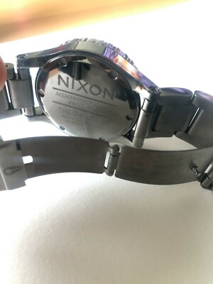 NIXON THE DIPLOMAT Black 200M WR 45mm Stainless Steel Swiss Quartz 