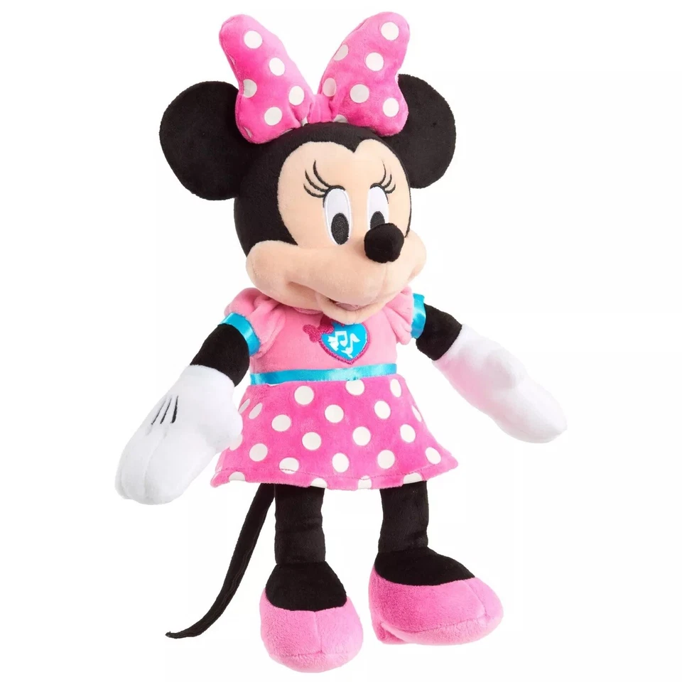 Disney Casa Club Divertido Minnie Mouse Mickey Bowtique Canción y Frases Muñeca Juguete de Peluche Foto 4 de 4