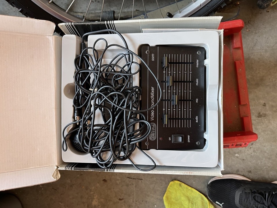 Vintage Microphone Sima Video Soundmixer Videotape Audio Mixer Brand