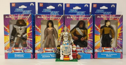 STAR TREK : LIEUTENANT WORF, GOWRON, DEANNA TROI, LT CMDR DATA ACTION FIGURES - Picture 2 of 6