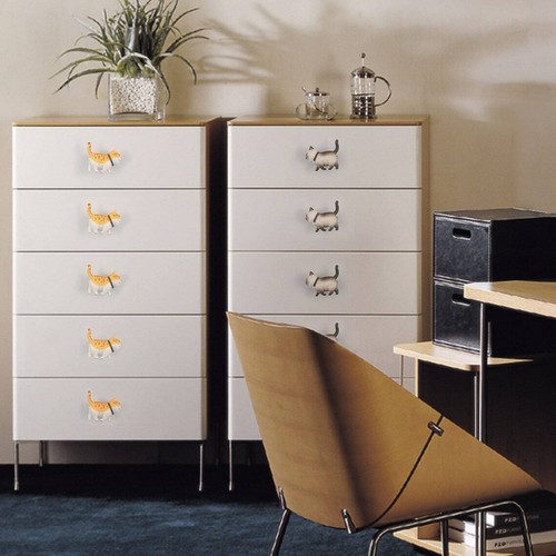 MFYS Niedliche Katzenschrankknöpfe Kreativ Messingknöpfe Ziehen Kommode Schublade Knöpfe - Bild 9 von 18