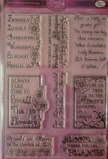 CraftbuddyUS Floral Messages Stamp Set DBS04 