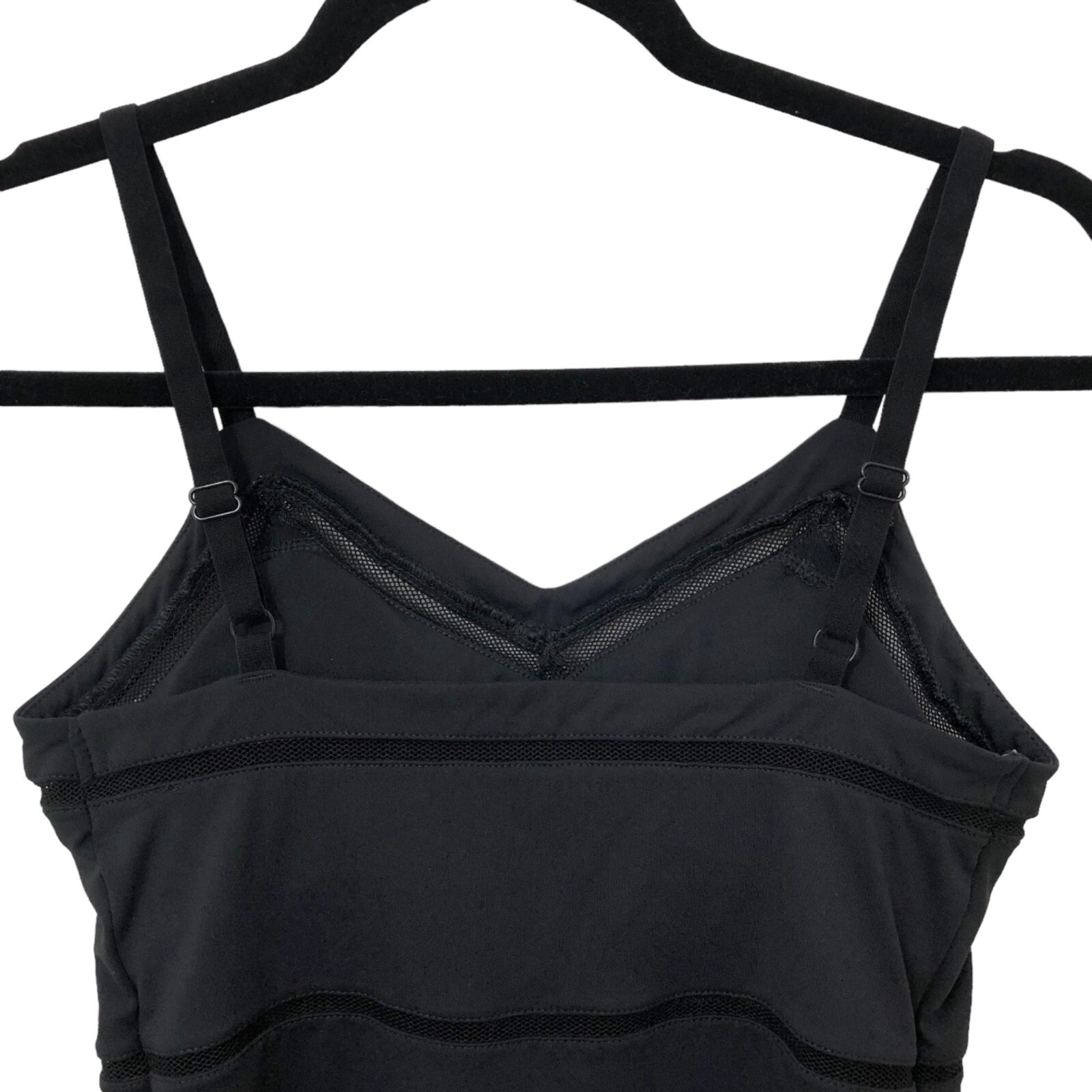 Fabletics Solid Black V-neck Adjustable Straps Me… - image 5