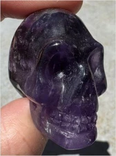 CHEVRON AMETHYST Crystal Skull - Divine Guidance, Meditation support