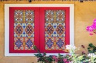 3D Block Pattern B609 Window Film Print Sticker Cling Stained Glass UV Block Sin
