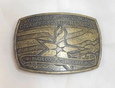 2007 THE AMERICAN VETERANS DISABLED FOR LIFE MEMORIAL Belt Buckle