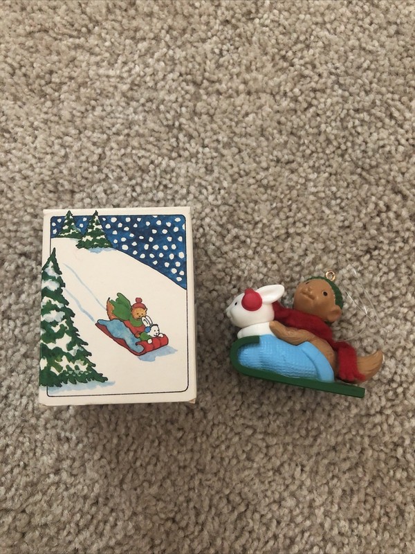 Vintage Avon Winter Pals Christmas Tree Ornament 1984 with box