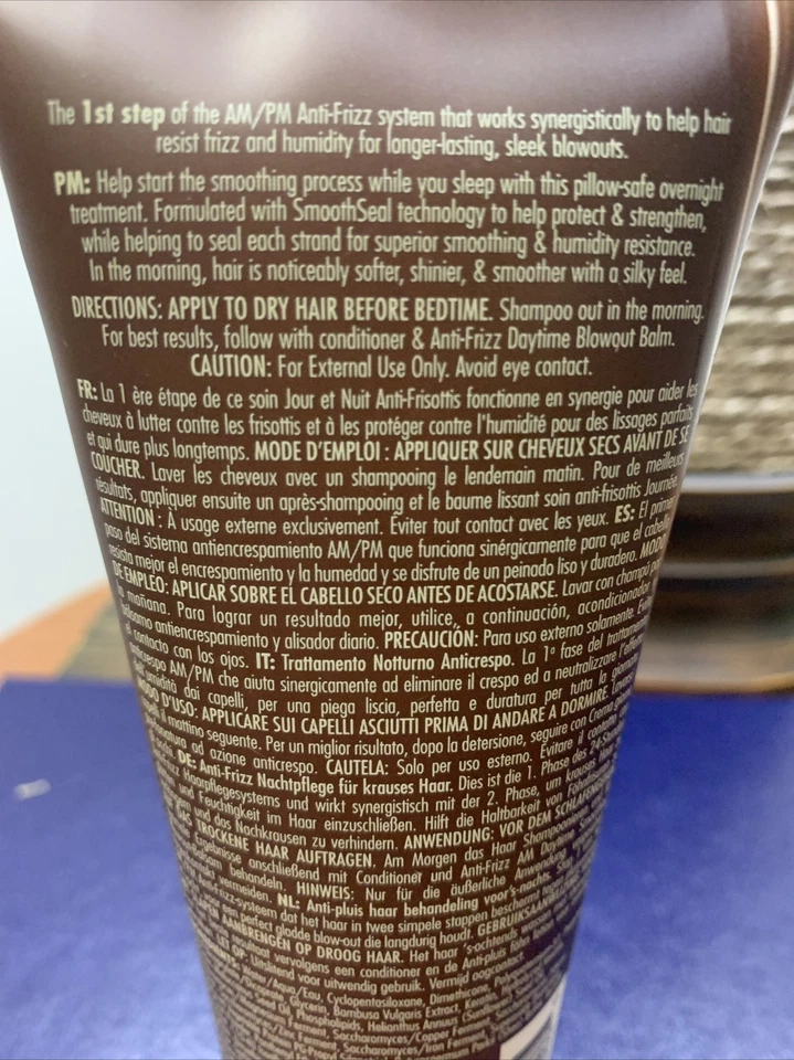 Alterna Bamboo Suave Anti-Frizz PM Tratamiento Suavizante Durante la Noche, 5 Onzas Líquidas Foto 4 de 4