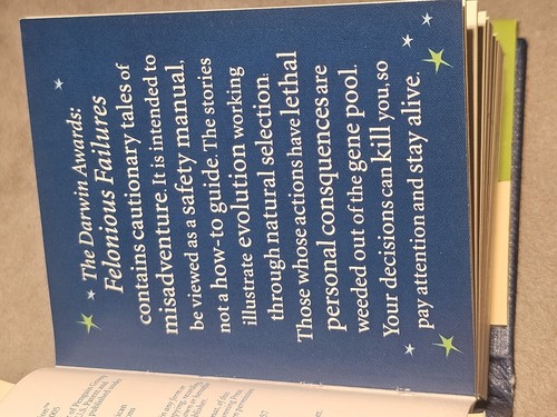 THE DARWIN AWARDS: Felonious FAILURES By Wendy Northcutt - Hardcover Mini Book - Imagen 8 de 13