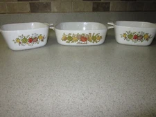 CORNING  WARE  3  PEICE  SET  (NO LIDS)