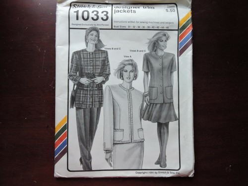 Stretch & Sew vintage patterns,,size listed - You Pick - Read Listing - Picture 7 of 46