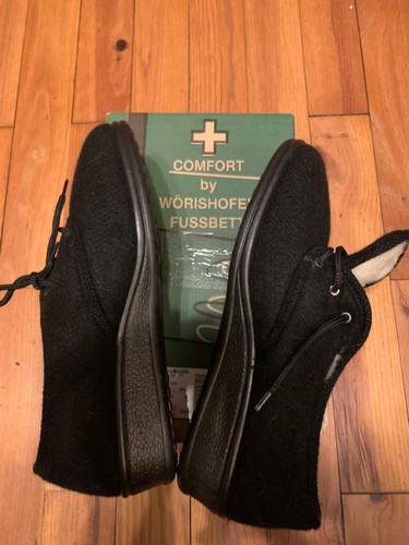 Wörishofer Lammfell Schuhe für ältere Damen Grösse 38,5 Neu Kork Fussbett - Bild 7 von 8