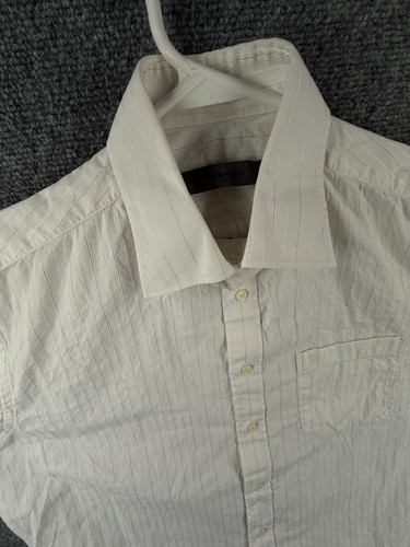 Givenchy Cotton White Striped Long Sleeve Button Up Shirt Men Size 100 Point M/L - Picture 7 of 22