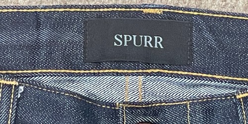 Spurr Raw Men's 5 Pocket Made In USA Denim Jeans Size 35 (Actual 37x26.5) - Picture 4 of 16