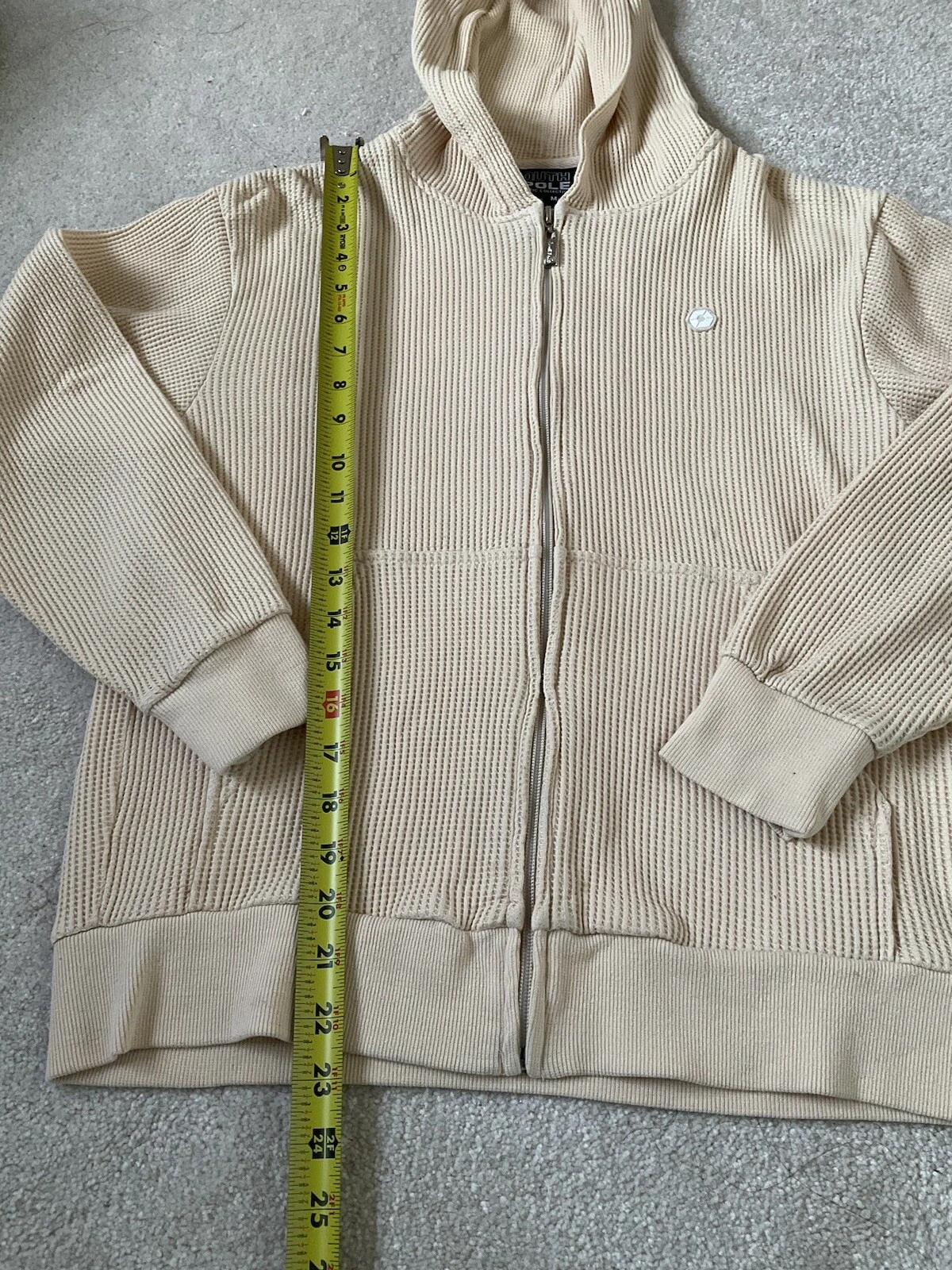 OFF WHITE FELPA CON CAPPUCCIO SOUTHPOLE Cernierata FELPA Cappotto GIACCA M 12 14 Ragazzi #D1