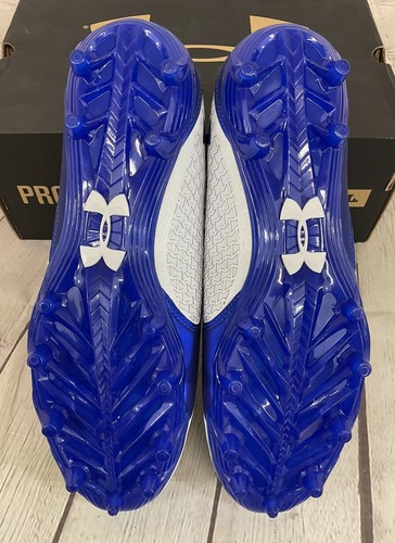 Under Armour 1249792-142 Nitro Low MC Men's Soccer Cleats White Royal Blue US 12 - Picture 10 of 13