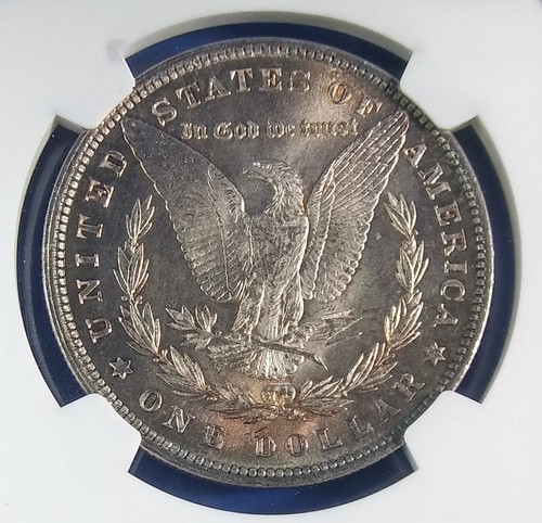 1880 Morgan Silber Dollar NGC MS64 - schöner Randton - Bild 4 von 7