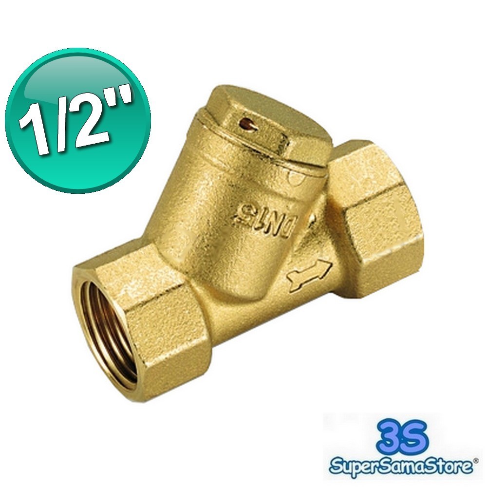 3S FILTRO IN OTTONE CON RETE RACCOGLI IMPURITA' AD Y DA 1/2'' - 3670003 NUOVO
