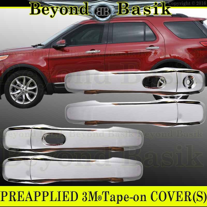 For 2011 - 2016 Ford Explorer Chrome Door Handle Covers W/O Smartkey Hole Cutout - Foto 5