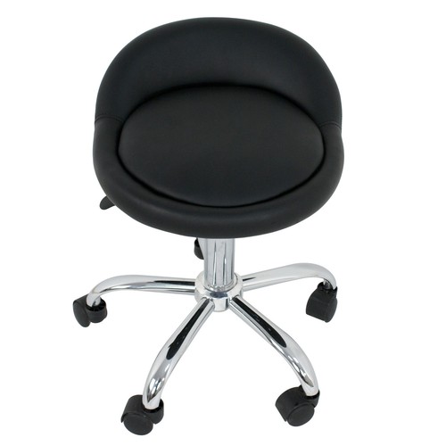 360°Swivel Stool Set of 2 Salon Modern Chair Facial Tattoo PU Leather Hydraulic - Picture 8 of 8