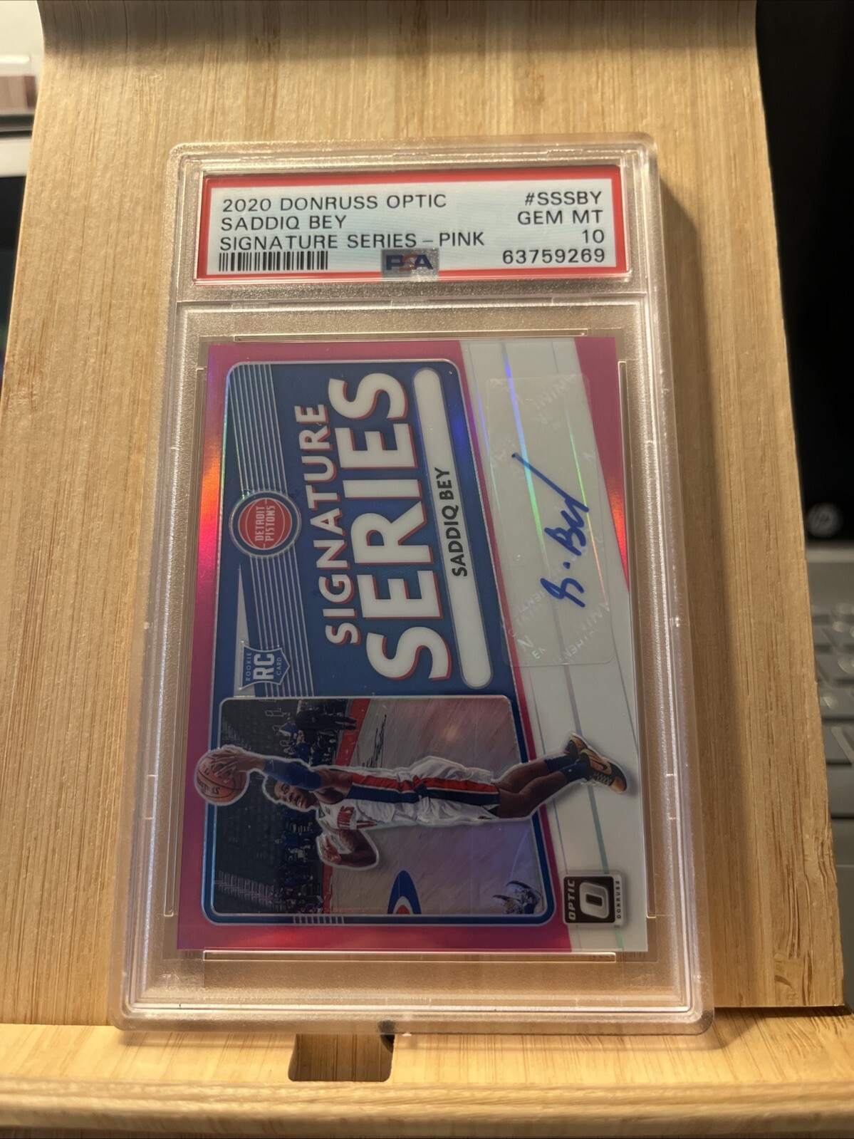 2020-21 Panini Donruss Optic - Signature Series #SS-SBY Saddiq Bey (AU, RC)