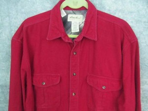 eddie bauer red flannel shirt