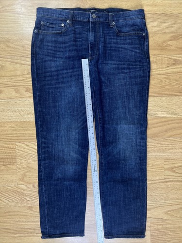 Lucky Brand 121 Slim Straight Men’s Size 38x32 Blue Jeans Dark Wash Denim - Picture 3 of 8
