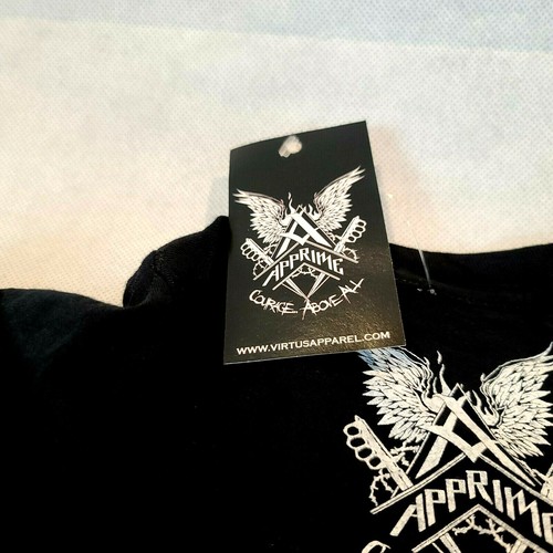 Apprime American Soldier Army XXL Black White Orange american Flag T- Shirt NWT - Picture 6 of 7