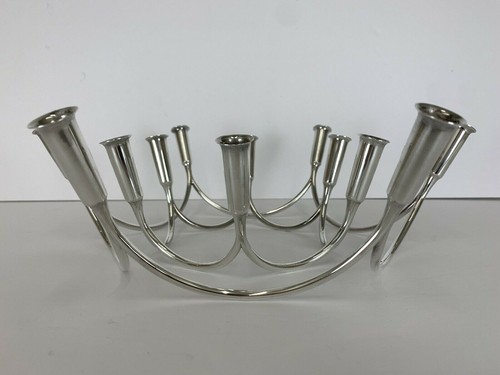 Vtg Sterling Anton Michelsen Denmark Modernist Candlestick holders Georg Jensen  - Picture 1 of 12