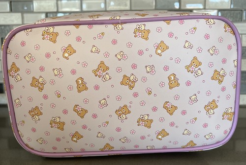 Rilakkuma Cherry Blossom Cosmetic Bag San-X / Zip Cosmetic Train Case BRAND NEW - Picture 10 of 20