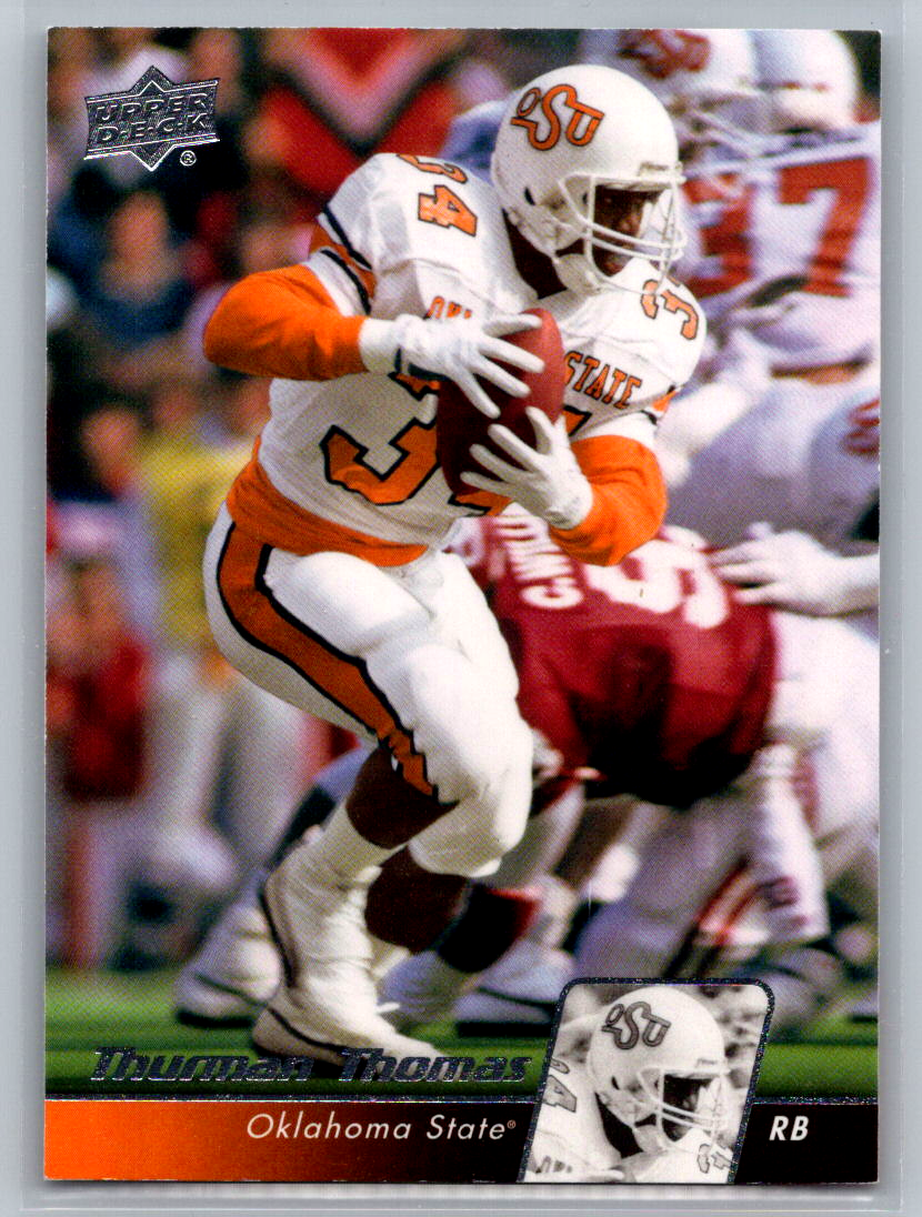 2011 Upper Deck Football Thurman Thomas Oklahoma State Cowboys 23 eBay