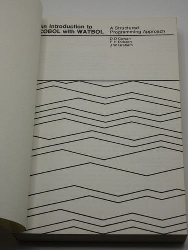 An Introduction to COBOL and WATBOL COAWN/DIRKSEN/GRAHAM 1976 1st Edition - Foto 4 di 10