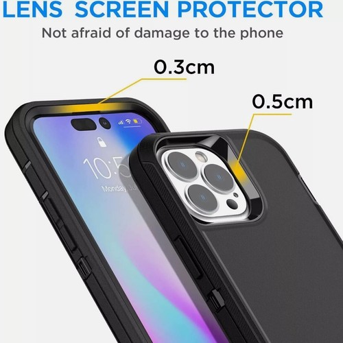 For iPhone 16 15 14 Plus 13 12 11 Pro Max Shockproof Heavy Duty Rug Case Cover - Picture 7 of 16