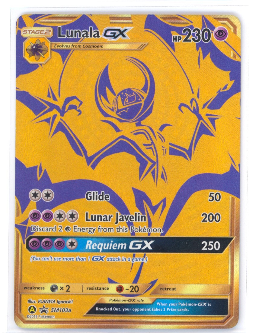 Pokemon Card - Lunala GX SM Promos SM103a Promo TCG Pokemon NM 0303#292