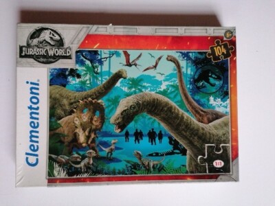 Clementoni Supercolor Puzzle Jurassic World 104 Teile 6+ Dinosaurier vollständig 