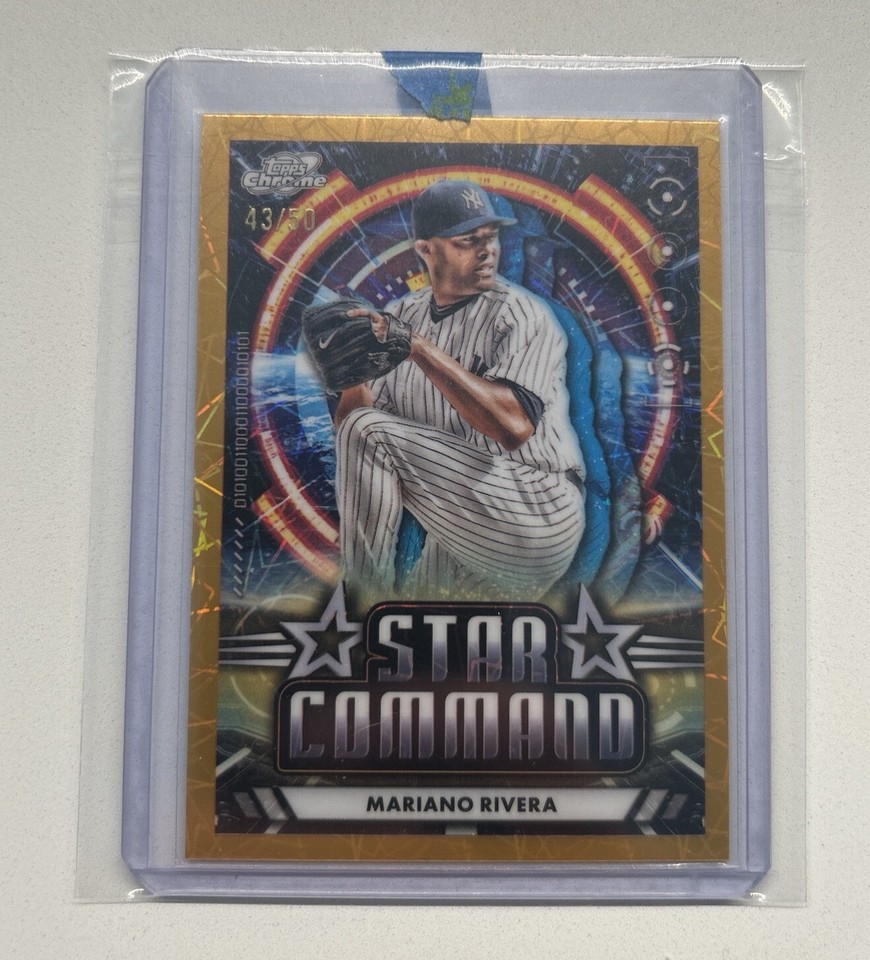 2024 Topps Cosmic Chrome Mariano Rivera Star Command Gold Interstellar