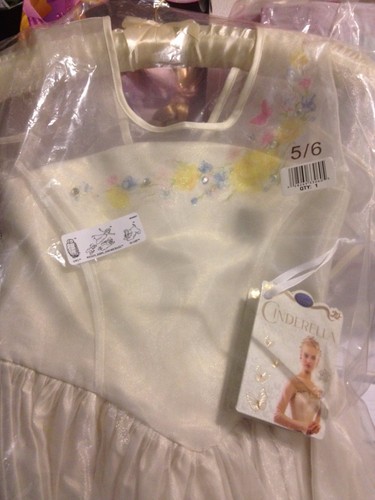 CINDERELLA~Wedding COSTUME~DRESS ONLY~5/6 7/8 9/10~Live Action Film~Disney Store - Picture 4 of 13