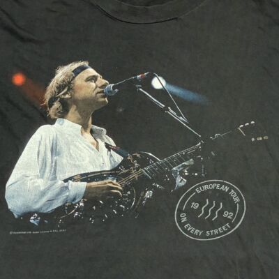 Remake 90S DIRE STRAITS T-SHIRT, black color, rock band, unisex S-5XL TE8761